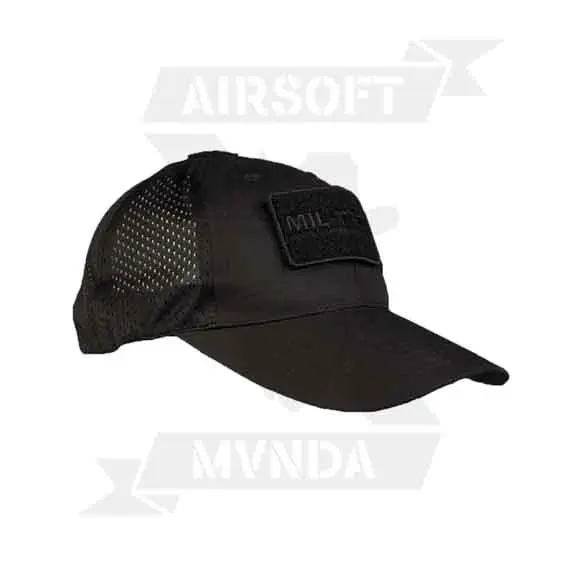 MilTec Velcros Rejilla · Negro