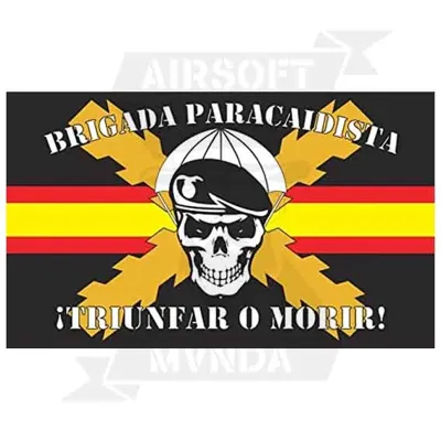 Bandera Bripac Calavera Raso España 100 x 150 - DURABOL
