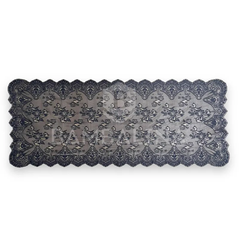 Mantilla 220×100 · Negro