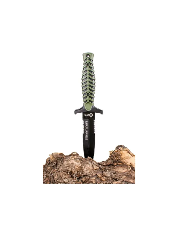 K25 Cuchillo Botero Titanium · Verde / OD