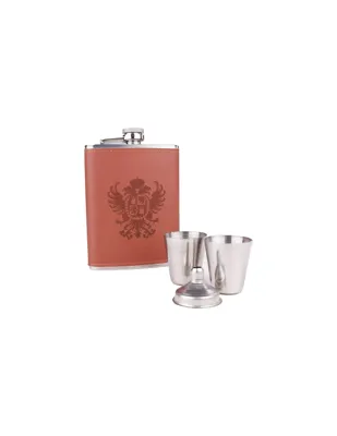 Escudo Carlos I en Set Petaca y Vasos - BARBARIC