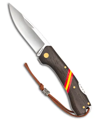 Navaja Bandera España Madera Wengue - Albainox