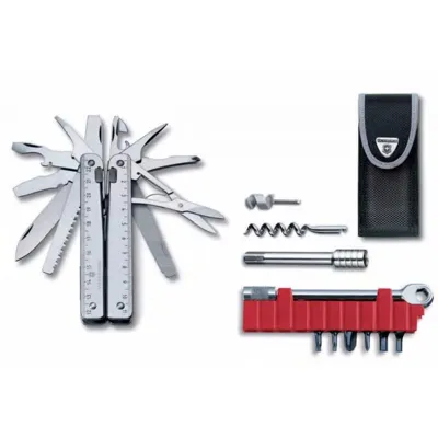 Alicate Multiusos Swisstool Plus con Carraca Funda de Nylon