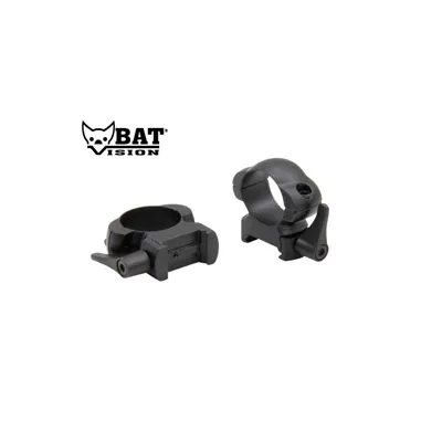 Anillas Reforzadas Weaver/Picatinny 30 mm 4 Tornillos Baja - Bat Vision