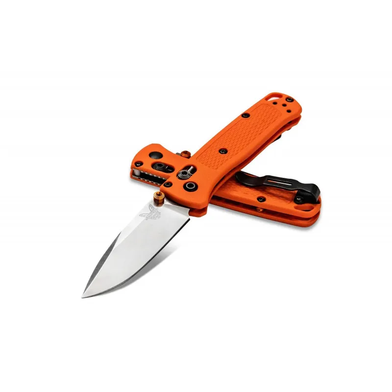 Benchmade Mini Bugout 533 Drop Point · Naranja