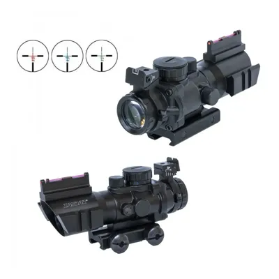Compacto 4x32 Retícula Iluminada RGB Picatinny