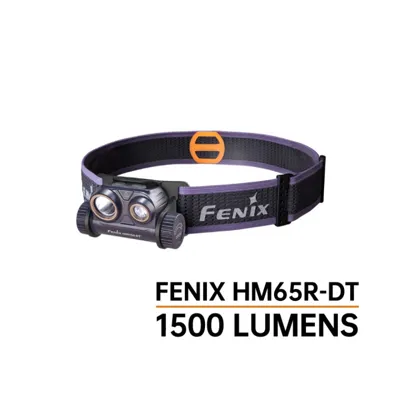 Frontal HM65R-DT Púrpura 1500 Lumens Recargable