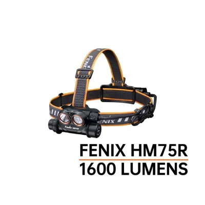Frontal HM75R 1600 Lumens Recargable - Fenix