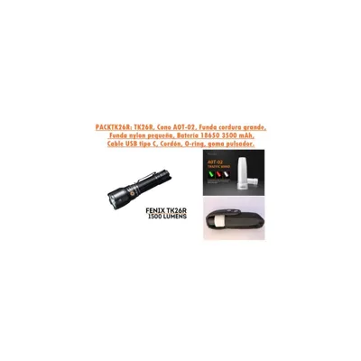 TK26R 1700 Lumens + Cono + Funda Cordura Recargable