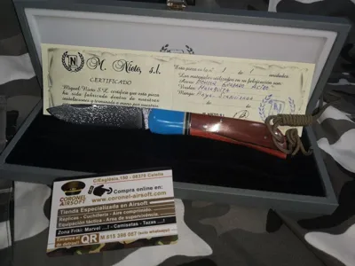 Navaja Artesanal Nieto Mango Malaquita - Cuchillería Miguel Nieto