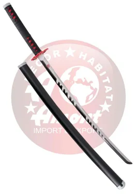 Katana Mingshao Empuñada por Kamado Tanjirou Kimetsu No Yaiba Demon Slayer - Amont