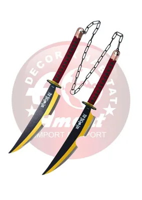 Espadas Gemelas Tengen Uzui Demon Slayer Kimetsu No Yaiba - Amont