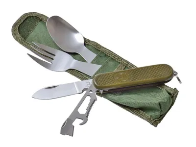Cubiertos de Camping con Funda de Nylon - Joker Cuchillería Deportiva