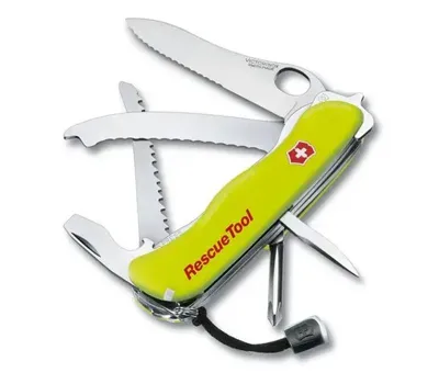Rescue Tool Fluorescente con Funda - Victorinox