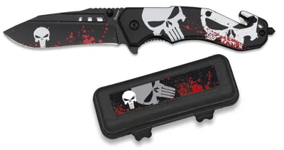 Navaja con Caja ABS Skull - Albainox