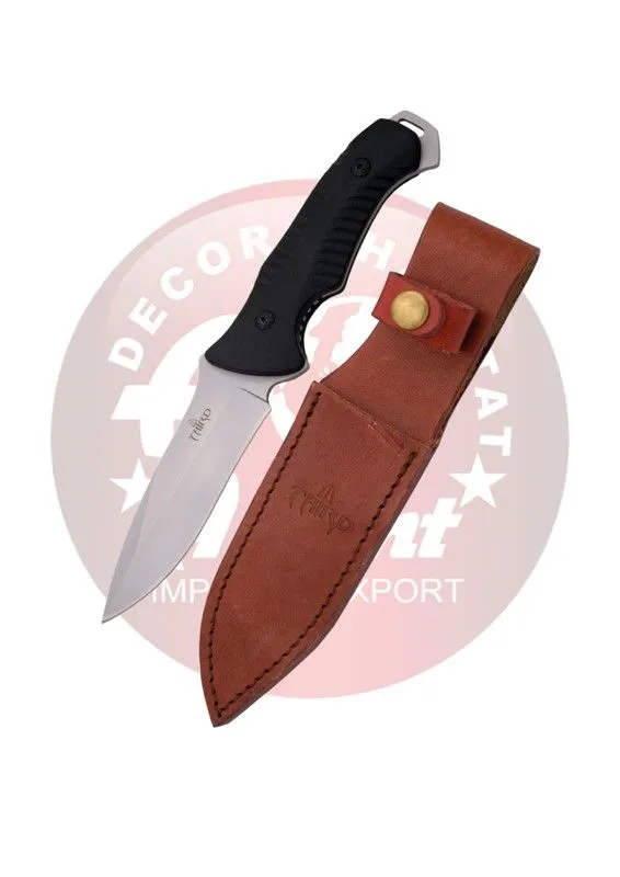 Third Cuchillo de Caza Mango Pakkawood · Negro
