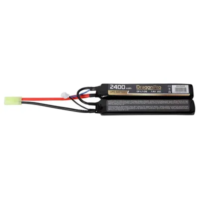 DP-L7-019 7.4V 2400mAh 20C LIPO (1+1) 128x21x13mm - DragonPro