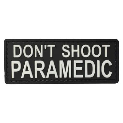 Parche de Goma PVC Dont Shoot Paramedic 80 x 32 mm - DragonPro