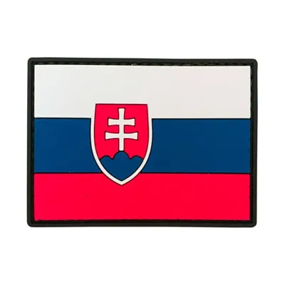 Parche de Goma PVC Bandera Eslovaquia 70 x 50 mm - DragonPro