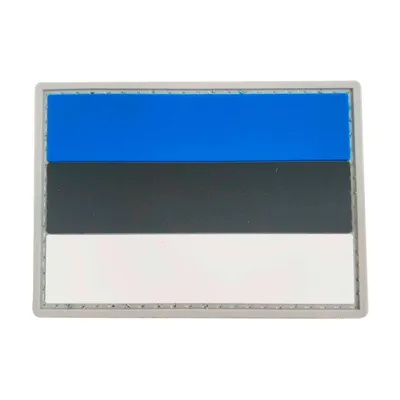 Parche de Goma PVC Bandera Estonia 70 x 50 mm - DragonPro