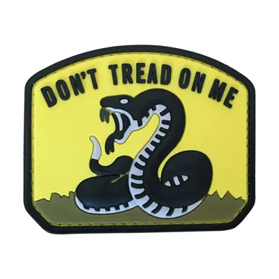 PVC Don't Tread on Me 70 x 60 mm - DragonPro