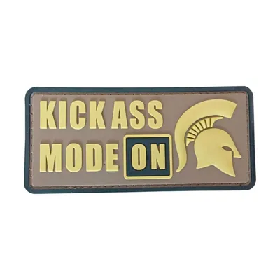 Parche de Goma PVC Kick Ass Mode ON 100 x 45 mm - DragonPro