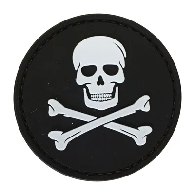 Parche de Goma PVC Bandera Pirata Jolly Roger 60 mm - DragonPro