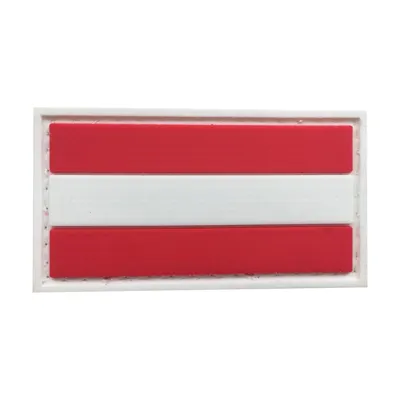 Parche de Goma PVC Bandera Austria 55 x 30 mm - DragonPro