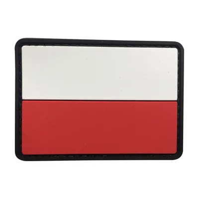Parche de Goma PVC Bandera Polonia 75 x 50 mm - DragonPro