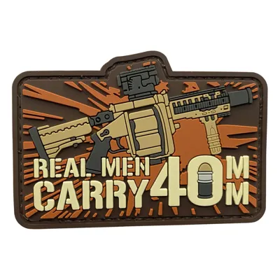 Parche de Goma PVC REAL Men Carry 40mm 83 x 50 mm - DragonPro
