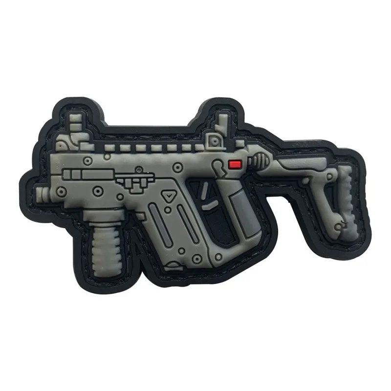 DragonPro Parche de Goma PVC Kriss Vector 70 x 38 mm