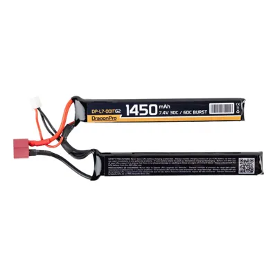 LIPO G2 7.4V 1450mAh 30C/60C 2x 115x16.5x7mm T-Dean - DragonPro