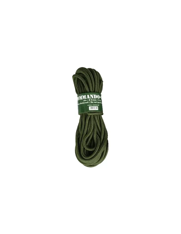 MilTec Cuerda 5mm 15m · Verde / OD