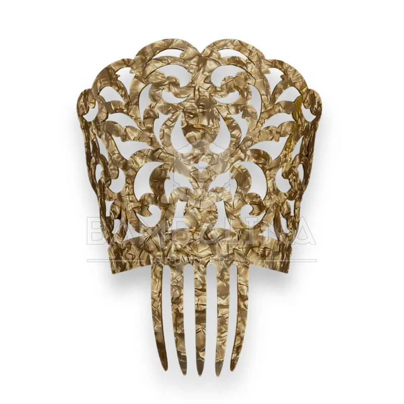 Peina Símil Nácar 18cm · Tan / FDE