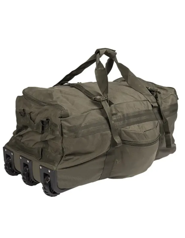 MilTec Petate Combat con Ruedas · Verde / OD