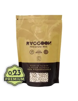 Bolas Premium Bio 0,23 - Raccoon Airsoft