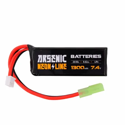 Pro LIPO 7.4V 1300mAh 25C/50C 1STICK - Arsenic