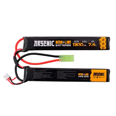 Pro LIPO 7.4V 1300mAh 25C/50C 2STICK - Arsenic