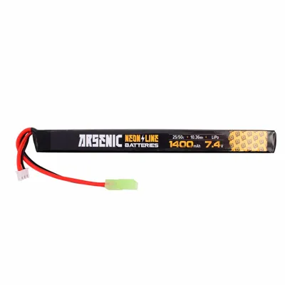 Pro LIPO 7.4V 1400mAh 25C/50C 1STICK - Arsenic