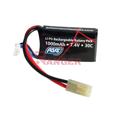 LIPO 7.4V 1000mAh 30C 1STICK - ASG