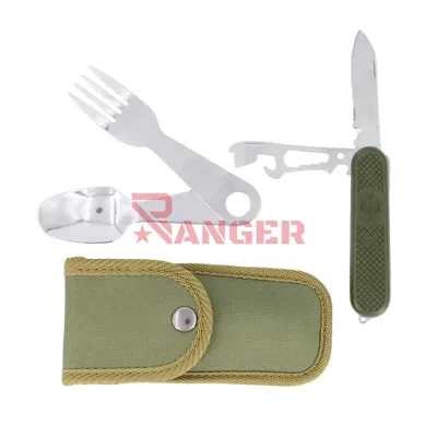 Cubierto Militar Immortal Navaja C/Funda Cordura - Immortal Warrior