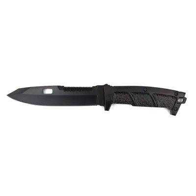 Cuchillo Táctico Sierra Rompecri.cuadrado C/Funda Cuero - Alpino