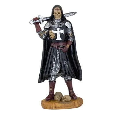 Figura Templaria Calavera Espada 12cm - TOLE 10