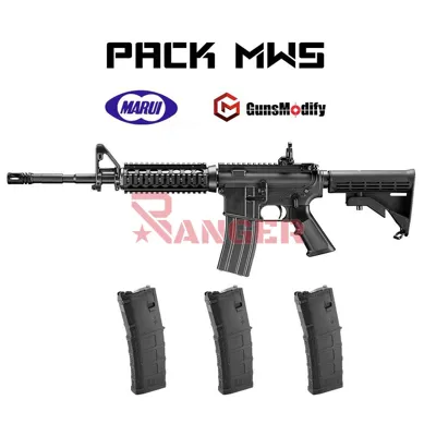 M4 MWS Gas y 3 Cargadores - Tokyo Marui