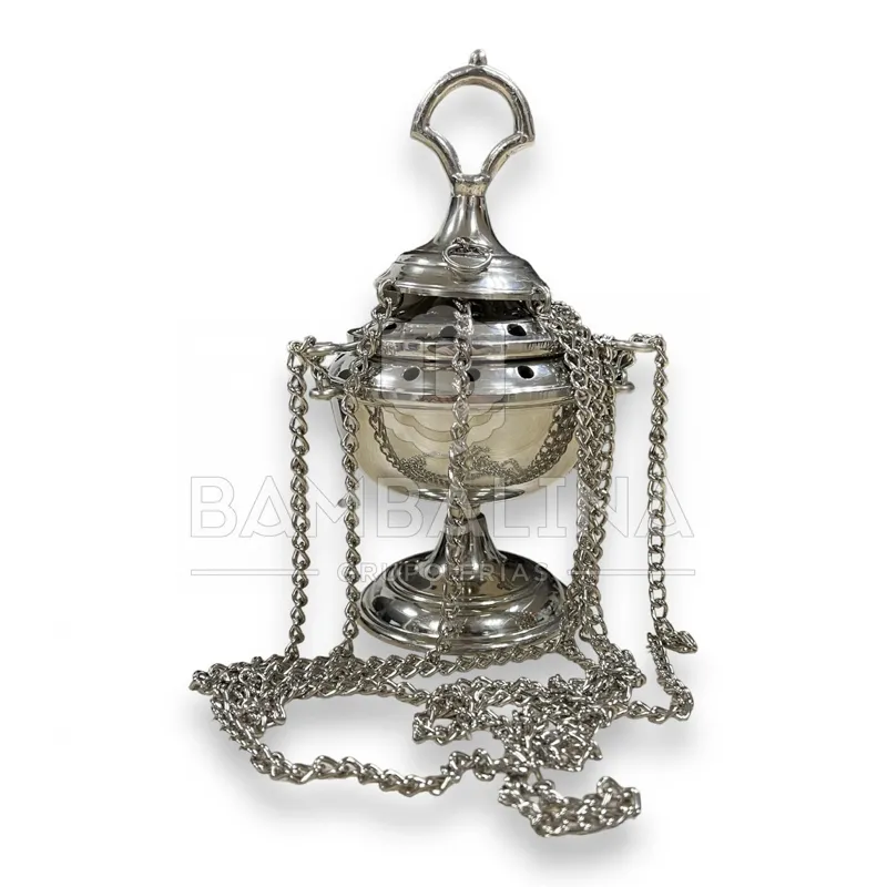 Incensario Cadena 16cm · Plata