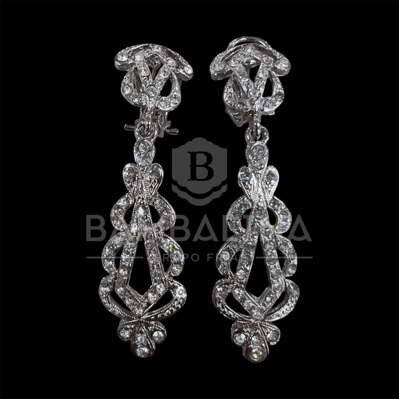Pendientes Mantilla Plateados