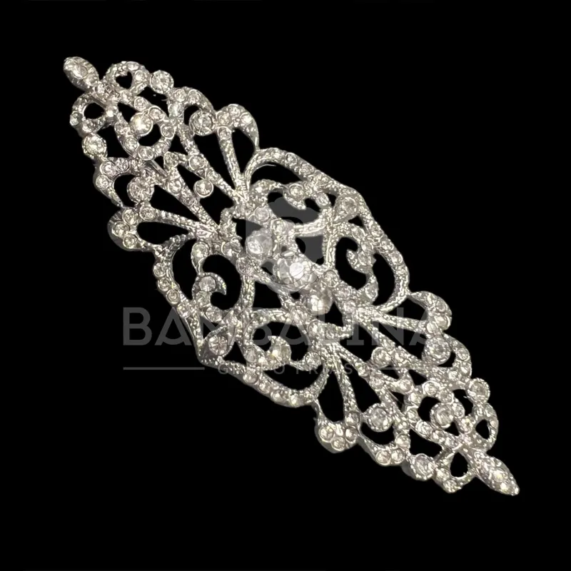 Broche Mantilla · Plata