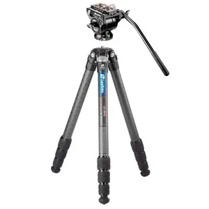 Compuesto por Trípode de Fibra Carbono Ranger LS-284C y Rótula Fluida BV-5 - LEOFOTO