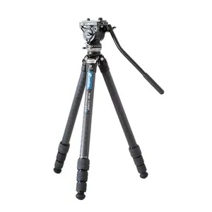 Compuesto por Trípode de Fibra de Carbono Ranger LS-324C y Rótula Fluida BV-10 - LEOFOTO