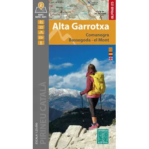 2 Mapes 1:25.000 + Carpeta Desplegable. Alta Garrotxa. Bassegoda. Comanegra. el Mont - Alpina